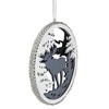 Northlight 4.25" Gray Moose 2-D Cut-Out Silhouette Christmas Ornament - 3 of 4