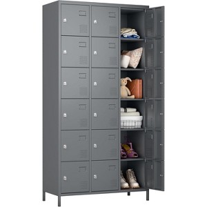 SUXXAN 18 Doors Metal Lockers for Employees School Office Gym Home lockers Storage, Assembly Required - 1 of 4