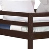 Sapphtopaz Wood Twin Size Loft Bed with Ladder,Low Bed Frame with Guardrail,Nursery Floor Toddler Bed with Under Bed Space for Boys & Girs - 3 of 4