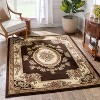 Well Woven Pastoral Medallion French European Floral Formal Traditional Modern Classic Thick Soft Area Rug - 2 of 4
