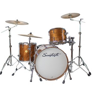 Sawtooth Hickory Series 24" Bass Drum, 3pc Shell Pack, Natural Gloss - 1 of 4