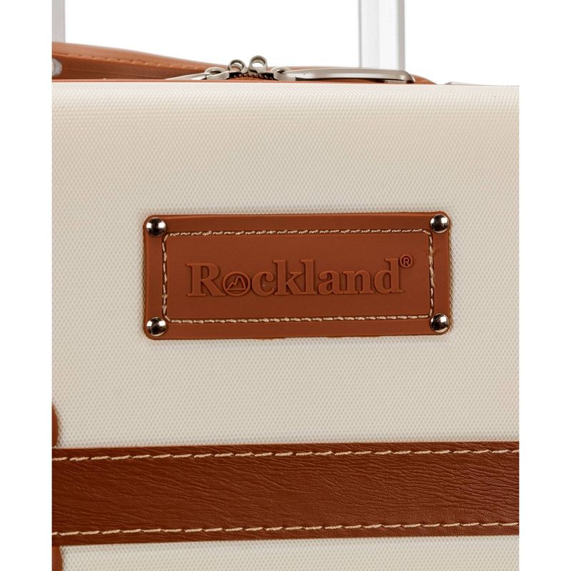 Rockland Stage Coach 20&#34; Hardside Carry On Rolling Trunk - White, 5 of 7