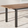 5 Pieces Dining Table Set - For 4-6, 63" Extendable Dining Room Table Set, Kitchen Table with Upholstered Benches and Stools, Ideal for Small Space - 4 of 4