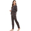 Emerson Road NYC Womens Long-Sleeve Top & Jogger Pants Sleep Set Sleep Set - 4 of 4
