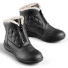 Collections Etc Quilted Zip-front Boots Wide Widths - 2 of 3