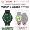 Dexnor for Samsung Galaxy Watch 6 Classic Band [47mm] [43mm], Galaxy Watch 6 Band [40mm] [44mm], [Raised Bezel & Snap-on] Rugged Shockproof Case - 2 of 3