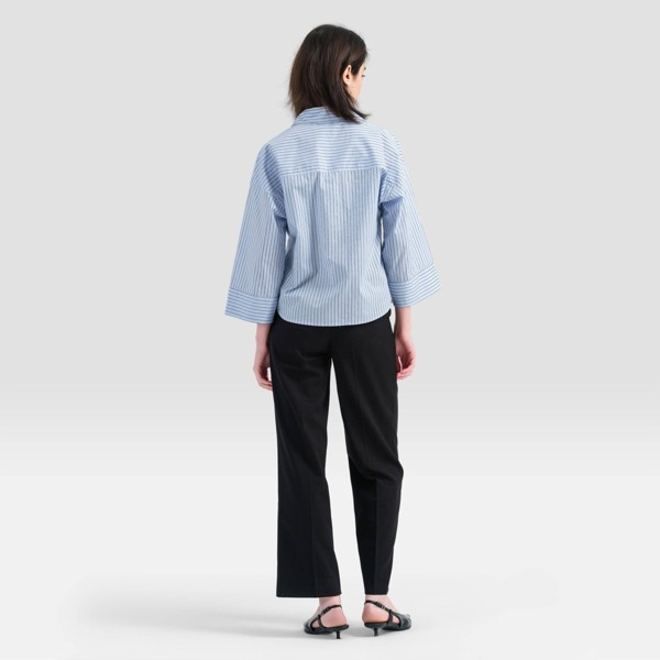 Camisa utilitaria de manga larga con cuello para mujer - A New Day™ 2