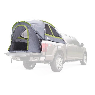 Napier 19 Series Backroadz Full Size Short Bed Truck Tent with Weather Protection and Storm Flaps for Camping in Spring, Summer, and Fall, Gray/Green