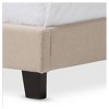 Paris Modern And Contemporary Linen Upholstered Tufting Platform Bed - Twin - Baxton Studio - image 4 of 4