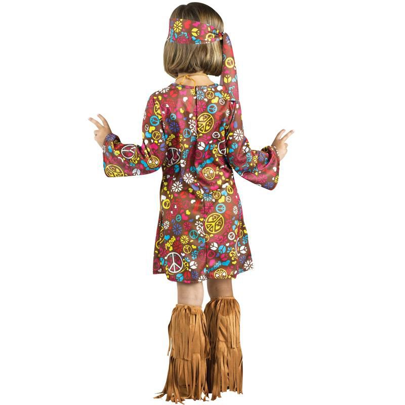 Fun World Peace and Love Hippie Toddler Girls' Costume, 2 of 3