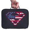 Superman Usa American Flag Shield Logo Insulated Soft Sided Lunch Box - 3 of 4