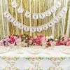 Sparkle and Bash 48-Pack Gold Foil She Said Yes Plates for Engagement Party, Bridal Shower Decorations, Bachelorette, Floral Design, 9 In - 2 of 4