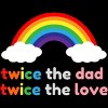 Adult Design By Humans Rainbow Twice The Dad & Love By Tank Top - 2 of 2