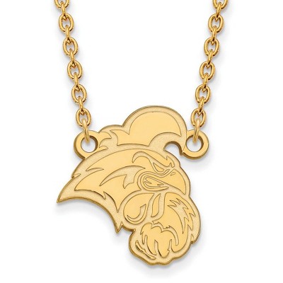 Black Bow Jewelry 10k Yellow Gold Coastal Carolina Chanticleers NCAA Necklace 18 Inch