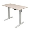 Stand Up Desk Store Programmable Electric Two-Tier Compact Standing Desk (White Frame/Birch Desktop, 48 Wide) - image 4 of 4