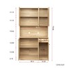 70.87" Freestanding Kitchen Pantry Cabinet With 6 Doors, Drawer, Open Shelves Versatile Buffet Cabinet, Craft Storage Cabinet - 3 of 4