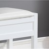 Ridstar 35.43 in. W Rectangle Ottoman Bench with Shoe Storage For Entryway-White - 4 of 4