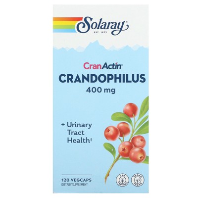 Solaray CranActin, Crandophilus, 400 mg, 120 VegCaps (200 mg per Capsule)