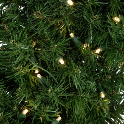 6-Foot Green Pine Cactus Christmas Tree with Clear LED Lights