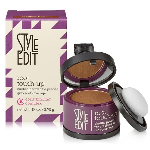 Style Edit Root Touch Up Powder For Medium Brown Hair (0.13 Oz Tub ...