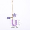 Unique Bargains Star Sequin Letter U Flower Tassel Water Cup Pendant Purple 1 Pc - 2 of 4