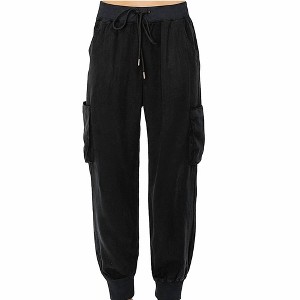 Women's Drawstring Tencel Big Pocket Joggers - RISEN - 1 of 4