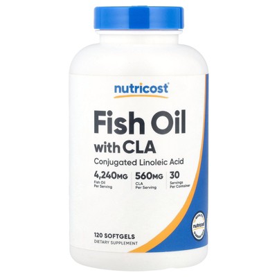 Nutricost Fish Oil With CLA , 120 Softgels