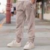 Dalix Astronaut Embroidery Washed Midweight Jogger Fleece Sweatpants Soft Lounge Pant Drawstring Waistband Pockets Mens - 4 of 4