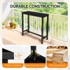 Karl Home Patio Fir Wood Black Bar Table - 3 of 4