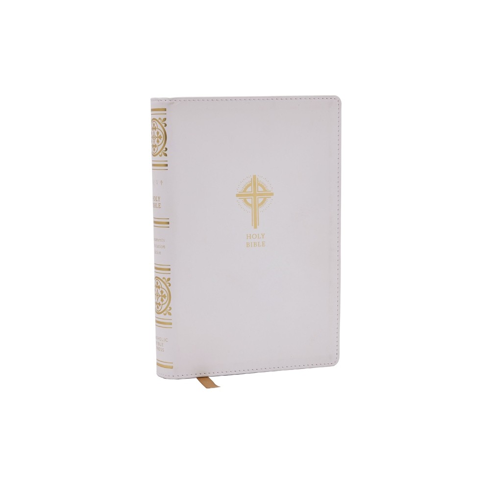 Nrsvce Sacraments of Initiation Catholic Bible, White Leathersoft, Comfort Print - by Catholic Bible Press (Leather Bound)