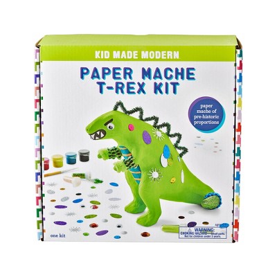 Kid Made Modern Paint Your Own Paper Mache T-Rex Kit