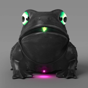 8" Talking and Singing Toad Halloween Decorative Prop Black - Hyde and EEK! Boutique™ - 1 of 3