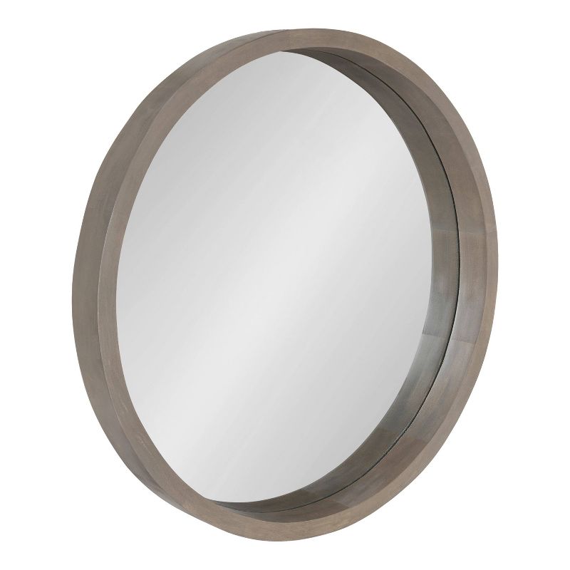 22&#34; Hutton Round Wall Mirror Gray - Kate &#38; Laurel All Things Decor, 1 of 7