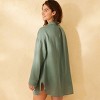 Women's Gauze Cover Up Shirt Dress - Shade & Shore™ - 2 of 4
