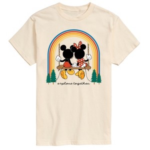 Men's - Disney - Explore Together Rainbow Short Sleeve Graphic T-Shirt - 1 of 4