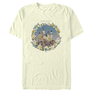 Men's Harry Potter Floral Wreath Hogwarts T-Shirt - 1 of 4