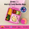 OMIEBox Insulated Bento Lunch Box with Leakproof Thermos Food Jar 3 Compartments - 2 of 4