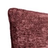 Edie@Home 14"x22" Oversize Delmonico Chenille Lumbar Throw Pillow Blush: Textured, Velvet Back, Sewn Closure - 2 of 4