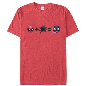 Men's Marvel Spider-Man Venom Emoji Math T-Shirt - 1 of 4