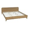 The Misty Moon 82.7" X 77.6" Yellow King Size Pine And Solid Wood Bed No Box Spring Needed - 4 of 4