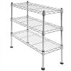 Seville Classics UltraDurable  3-Tier 17.5" x 7.5" Steel Wire Shelving, Chrome - 3 of 4