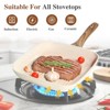 Kumasinova Non-Stick Grill Pan Set of 3,9/10/11" Square Fryng Pans with Stay Cool Handle and PFOA Free,Aluminum Surface,Suitable for All Stoves - 4 of 4