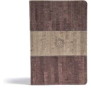 CSB Essential Teen Study Bible, Weathered Gray Cork Leathertouch - by  B&h Kids Editorial & Csb Bibles by Holman (Leather Bound) - 1 of 1