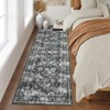 Area Rugs for Living Room Bedroom Vintage Distressed Rug Floral Print Accent Rug - 2 of 4