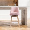 WestinTrends 26" Upholstered Swivel Counter Height Bar Stool - 2 of 4