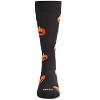 MeMoi Men's Funny Mustache Jack O' Lantern Novelty Crew Sock - 2 of 4