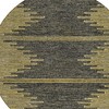 Dark Gray And Gold Abstract Washable Indoor Outdoor Area Rug - 4 of 4