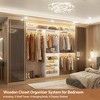 Besiost 20-96'' W Closet System with Hanging Rods and Shelves, Closet Organizer for Bedroom - 3 of 3