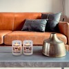 LumaBase Battery-Operated LED Glass Candles with Flickering Flame, Life is Good - Set of 2 - 4 of 4