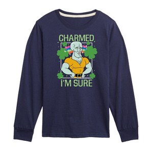Boys' - SpongeBob Squarepants - Charmed I'm Sure Long Sleeve Graphic T-Shirt - 1 of 4
